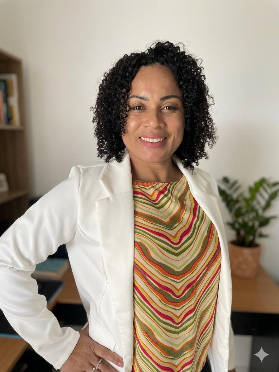 Enila em ambiente profissional